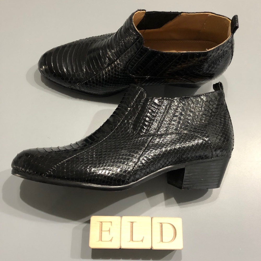 Giorgio Brutini Mens Genuine Snakeskin Ankle Boots